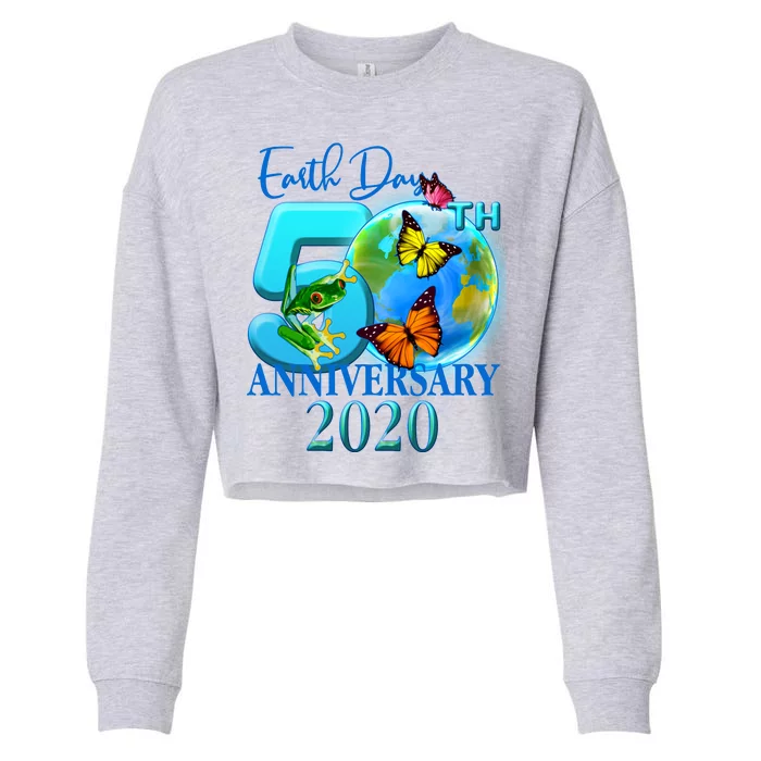 Earth Day 50th Anniversary 2020 Cropped Pullover Crew