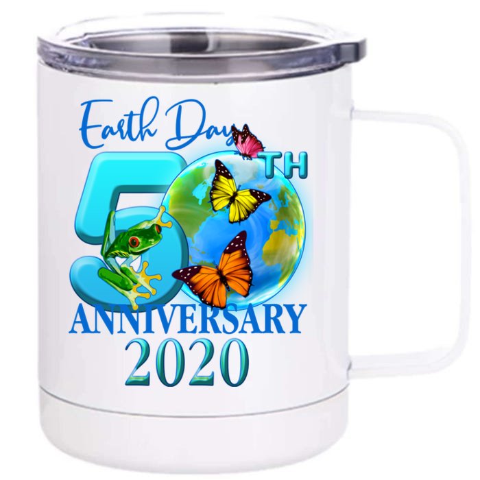 Earth Day 50th Anniversary 2020 Front & Back 12oz Stainless Steel Tumbler Cup