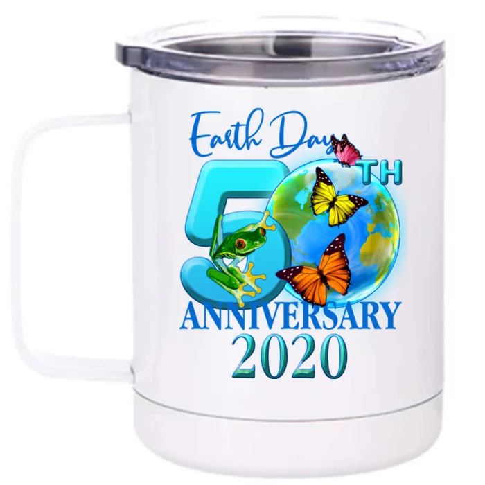 Earth Day 50th Anniversary 2020 Front & Back 12oz Stainless Steel Tumbler Cup