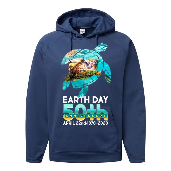 Earth Day 50th Anniversary Turtle Performance Fleece Hoodie