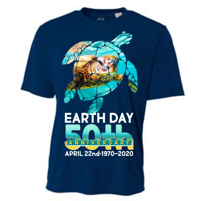 Earth Day 50th Anniversary Turtle Cooling Performance Crew T-Shirt