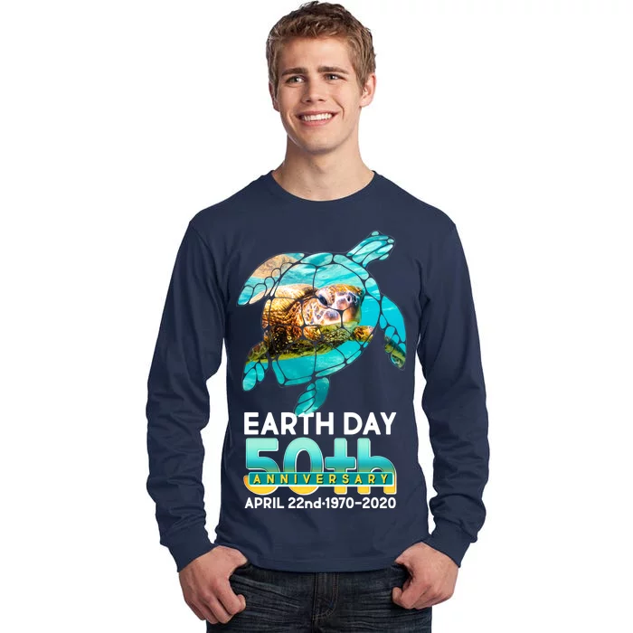 Earth Day 50th Anniversary Turtle Tall Long Sleeve T-Shirt