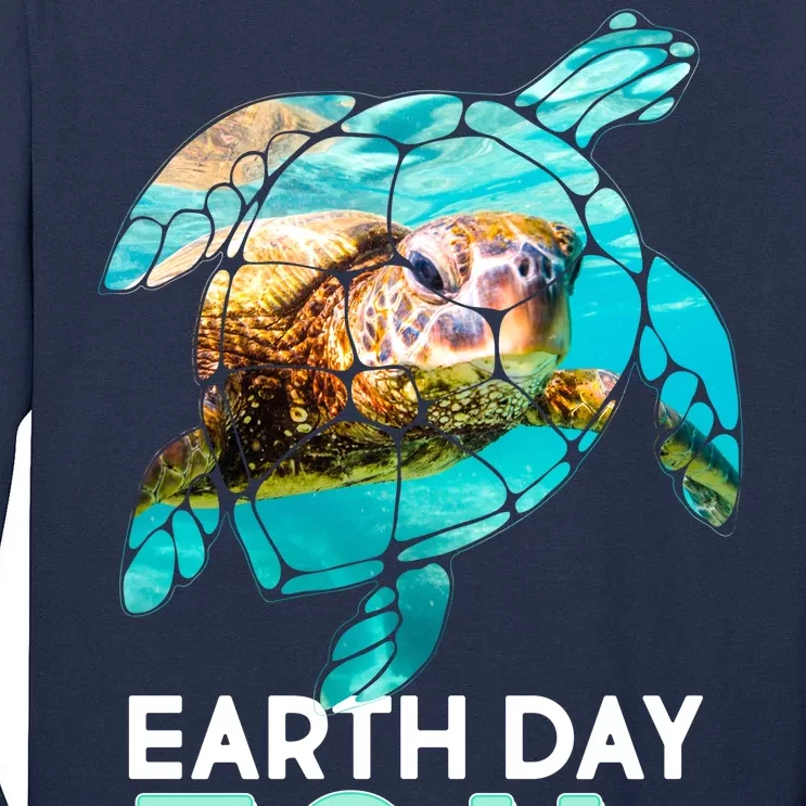 Earth Day 50th Anniversary Turtle Tall Long Sleeve T-Shirt