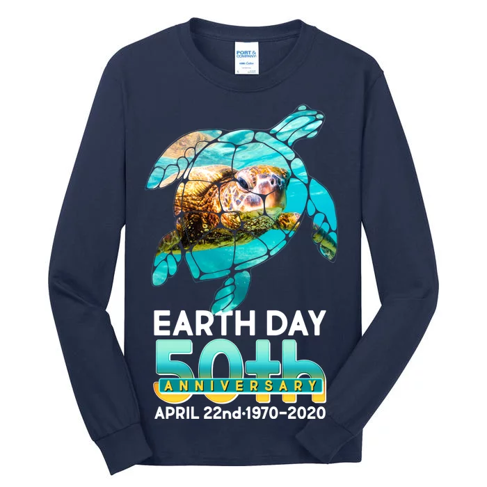 Earth Day 50th Anniversary Turtle Tall Long Sleeve T-Shirt