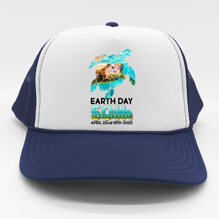 Earth Day 50th Anniversary Turtle Trucker Hat