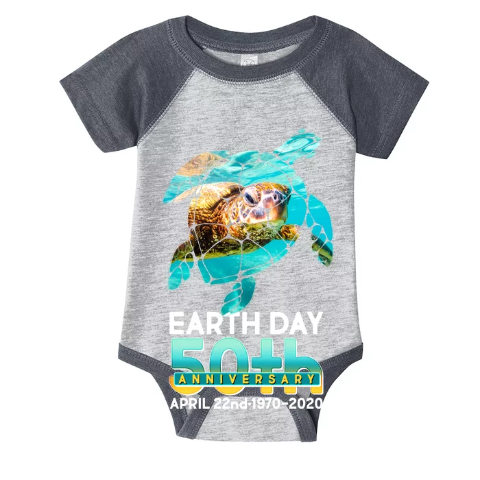 Earth Day 50th Anniversary Turtle Infant Baby Jersey Bodysuit