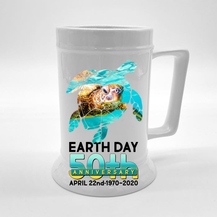 Earth Day 50th Anniversary Turtle Front & Back Beer Stein