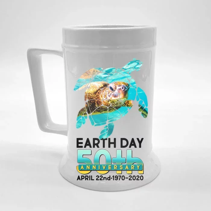 Earth Day 50th Anniversary Turtle Front & Back Beer Stein