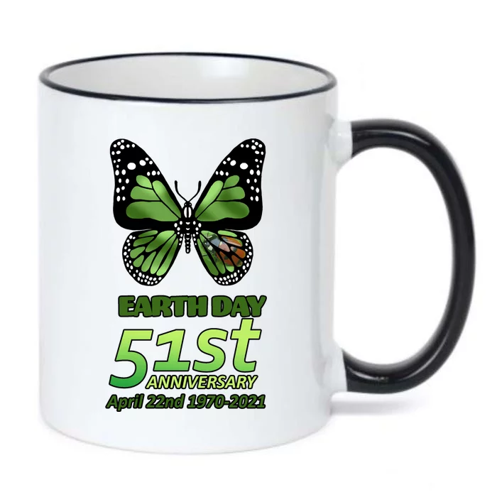 Earth Day 51st Anniversary 2021 Butterfly Black Color Changing Mug