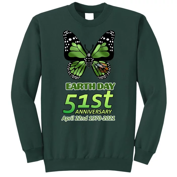 Earth Day 51st Anniversary 2021 Butterfly Sweatshirt