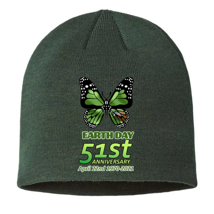 Earth Day 51st Anniversary 2021 Butterfly 8 1/2in Sustainable Knit Beanie