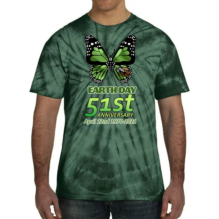 Earth Day 51st Anniversary 2021 Butterfly Tie-Dye T-Shirt