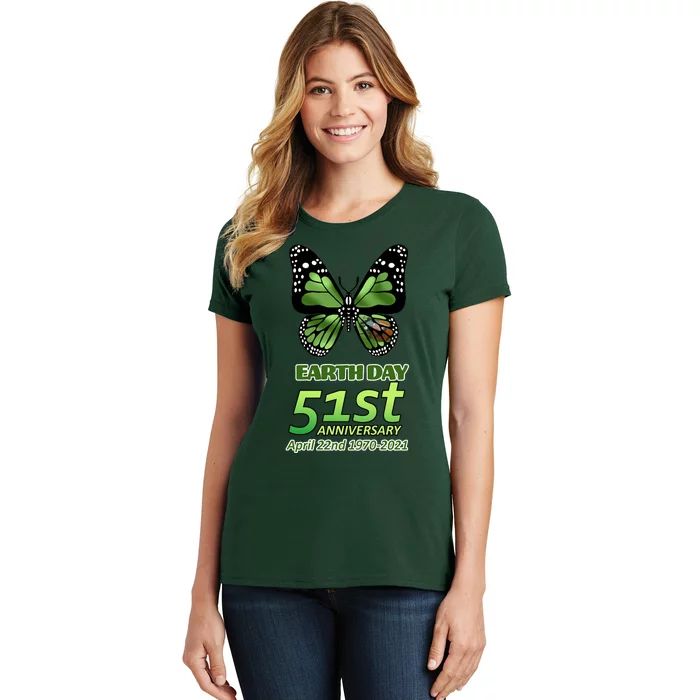 Earth Day 51st Anniversary 2021 Butterfly Women's T-Shirt