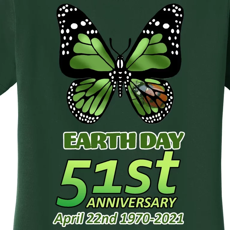 Earth Day 51st Anniversary 2021 Butterfly Women's T-Shirt