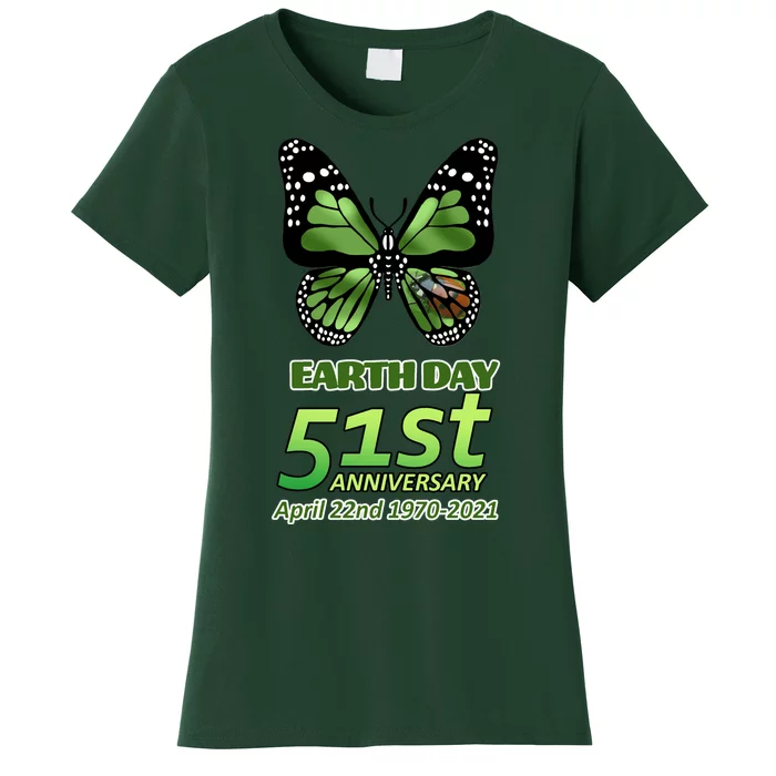 Earth Day 51st Anniversary 2021 Butterfly Women's T-Shirt