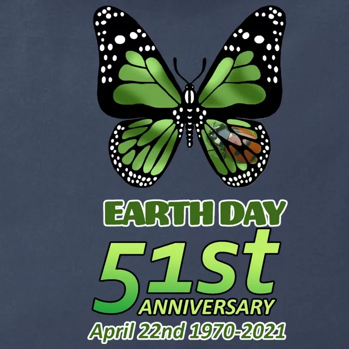 Earth Day 51st Anniversary 2021 Butterfly Zip Tote Bag