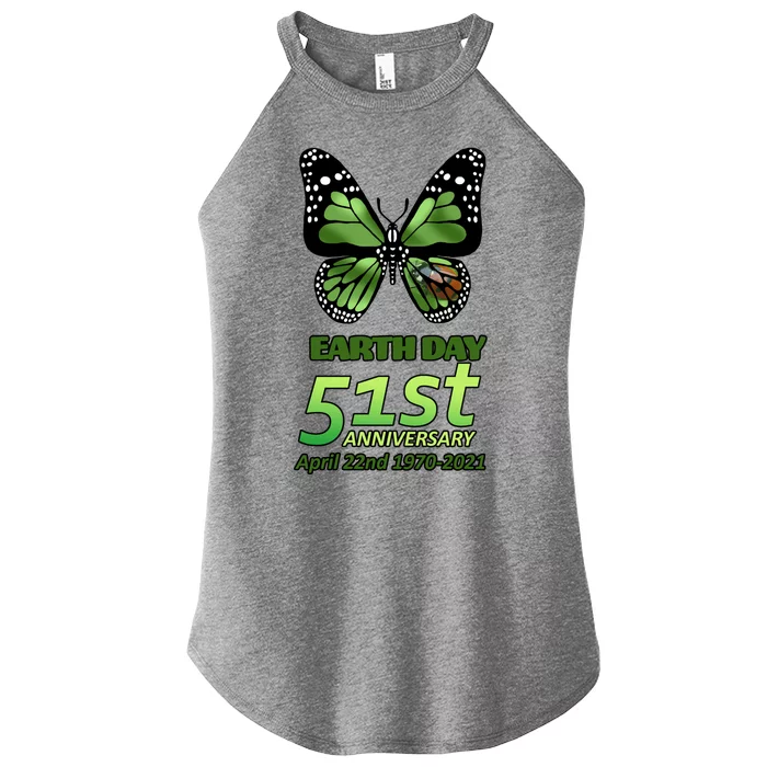 Earth Day 51st Anniversary 2021 Butterfly Women’s Perfect Tri Rocker Tank