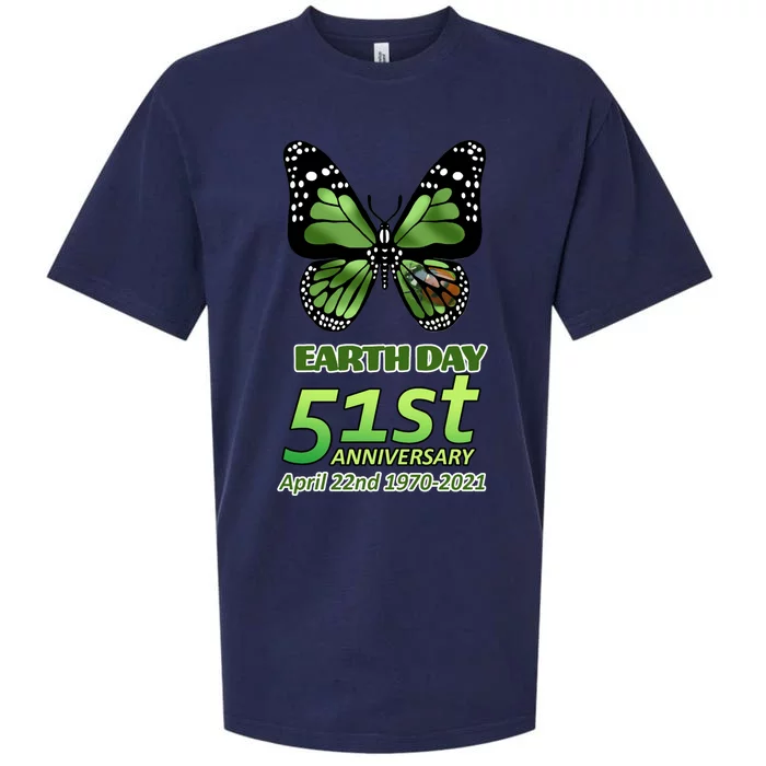 Earth Day 51st Anniversary 2021 Butterfly Sueded Cloud Jersey T-Shirt