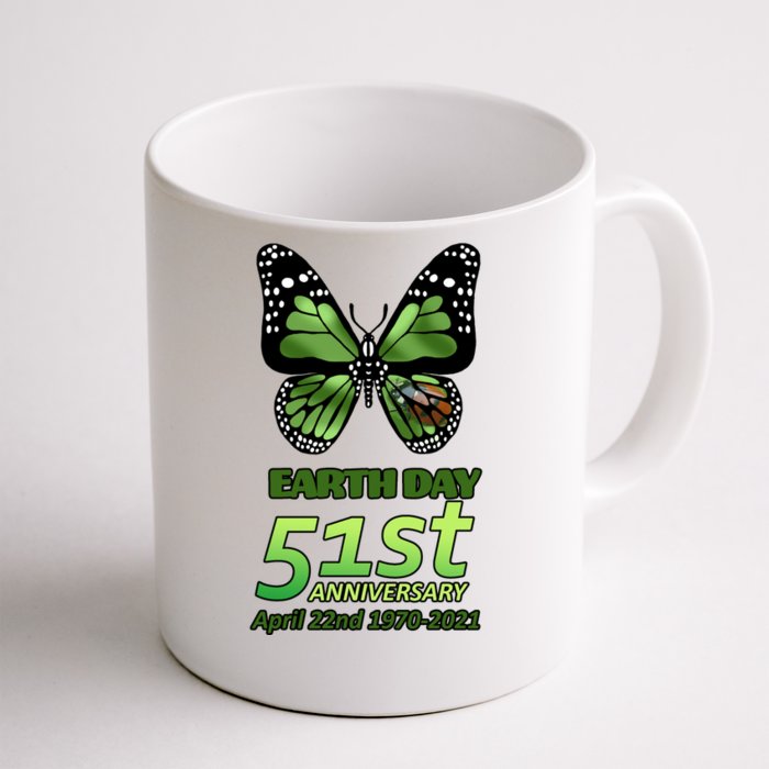 Earth Day 51st Anniversary 2021 Butterfly Front & Back Coffee Mug