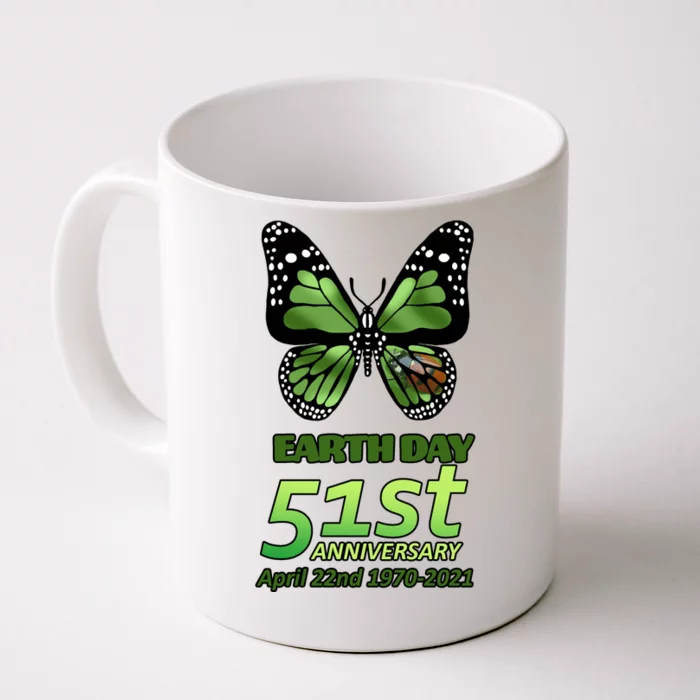 Earth Day 51st Anniversary 2021 Butterfly Front & Back Coffee Mug