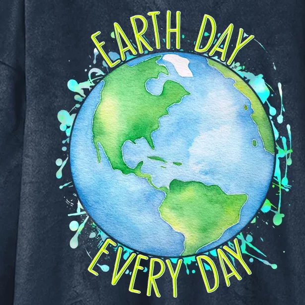 Earth Day Every Day Hooded Wearable Blanket