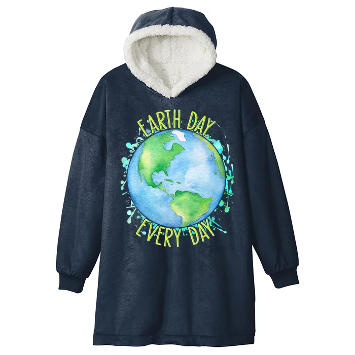 Earth Day Every Day Hooded Wearable Blanket