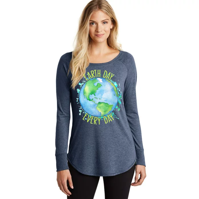 Earth Day Every Day Women's Perfect Tri Tunic Long Sleeve Shirt