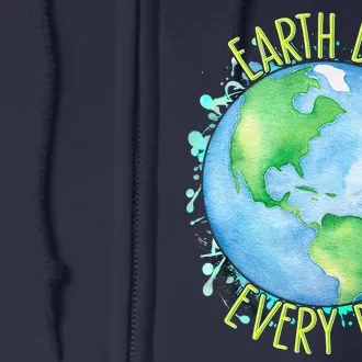 Earth Day Every Day Full Zip Hoodie