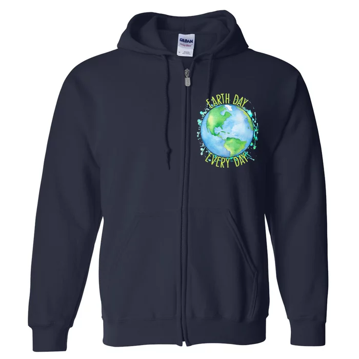 Earth Day Every Day Full Zip Hoodie