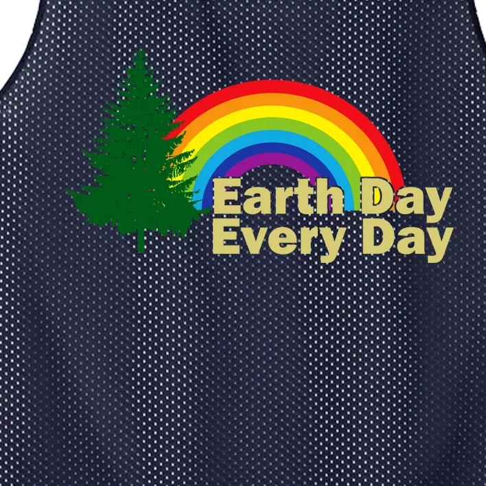 Earth Day Every Day Rainbow Mesh Reversible Basketball Jersey Tank