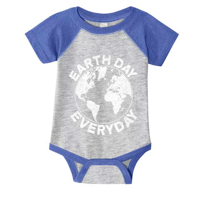 Earth Day Everyday Earth Distressed Infant Baby Jersey Bodysuit