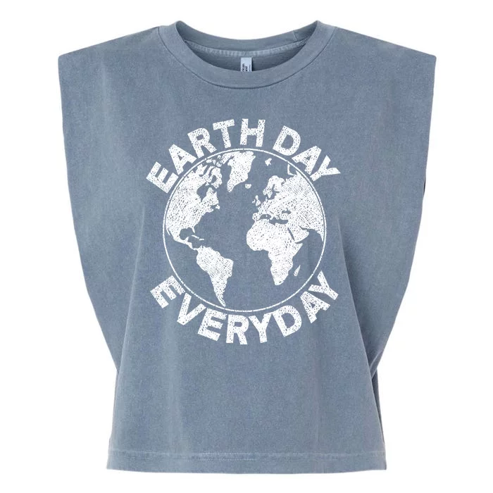 Earth Day Everyday Earth Distressed Garment-Dyed Women's Muscle Tee