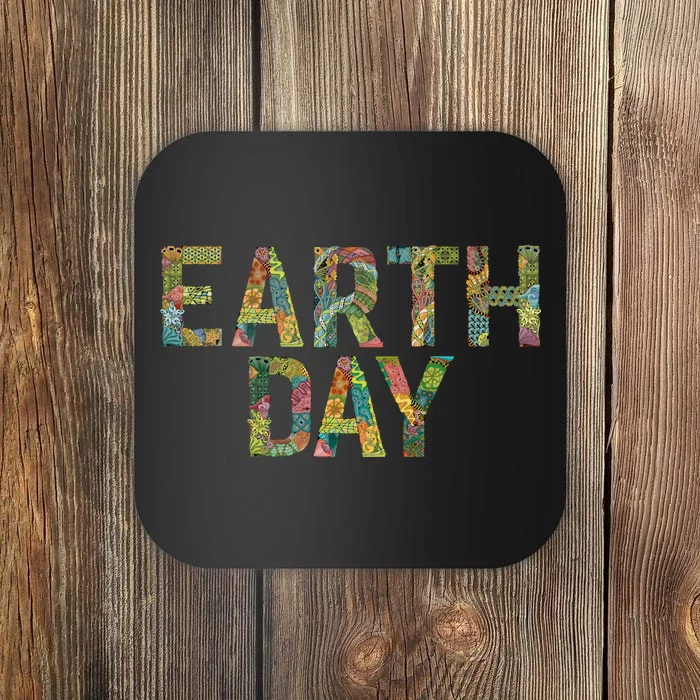 Earth Day Logo Coaster