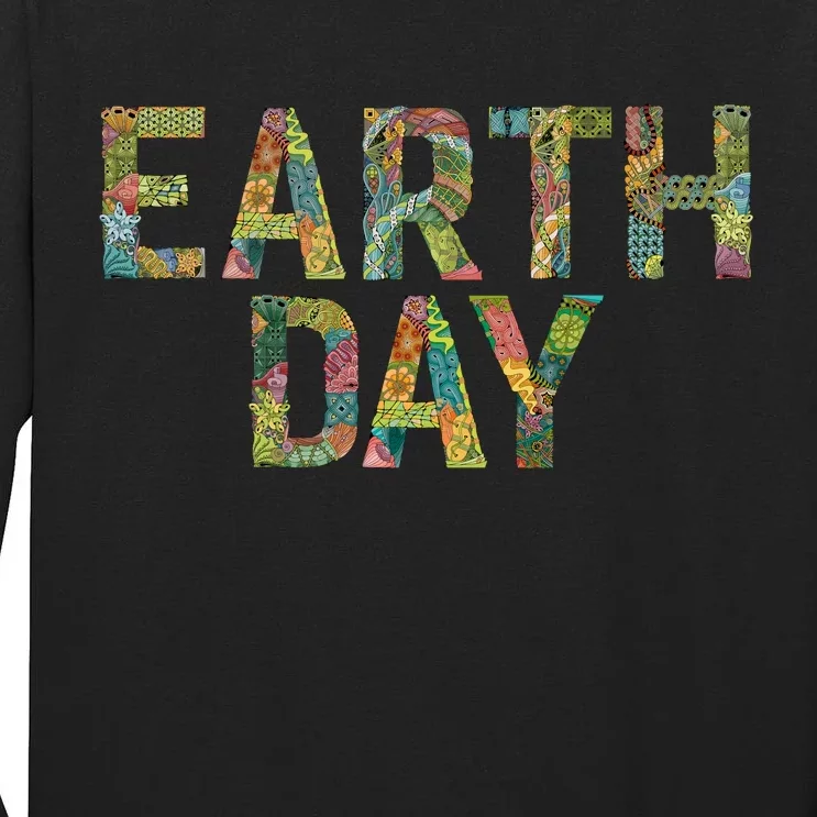 Earth Day Logo Tall Long Sleeve T-Shirt