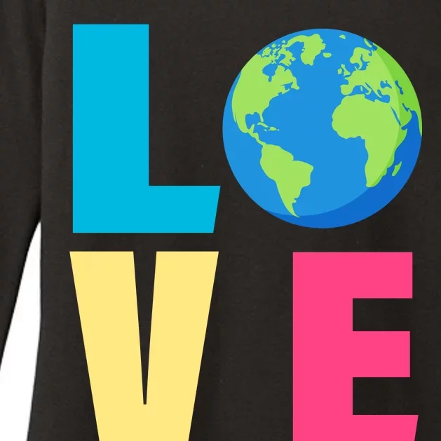 Earth Day Love Womens CVC Long Sleeve Shirt