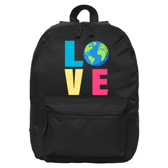 Earth Day Love 16 in Basic Backpack