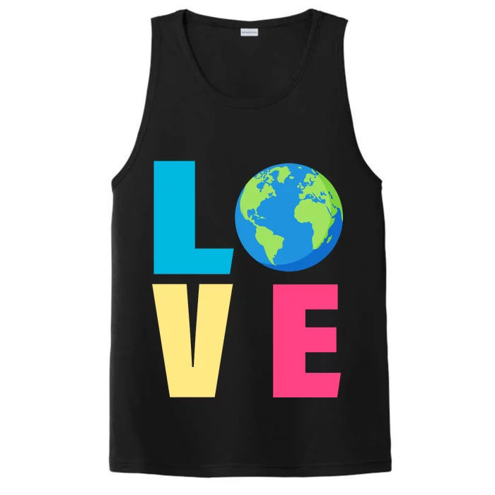 Earth Day Love Performance Tank