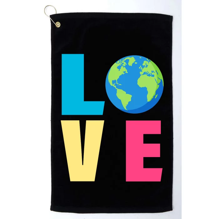 Earth Day Love Platinum Collection Golf Towel