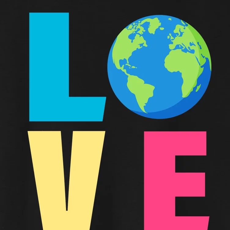 Earth Day Love Women's Crop Top Tee