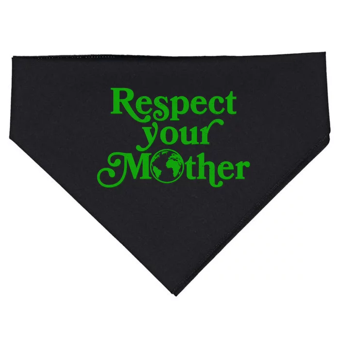 Earth Day Respect Your Mother USA-Made Doggie Bandana