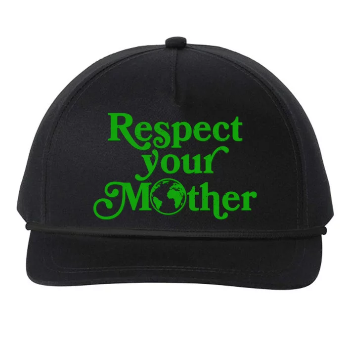 Earth Day Respect Your Mother Snapback Five-Panel Rope Hat