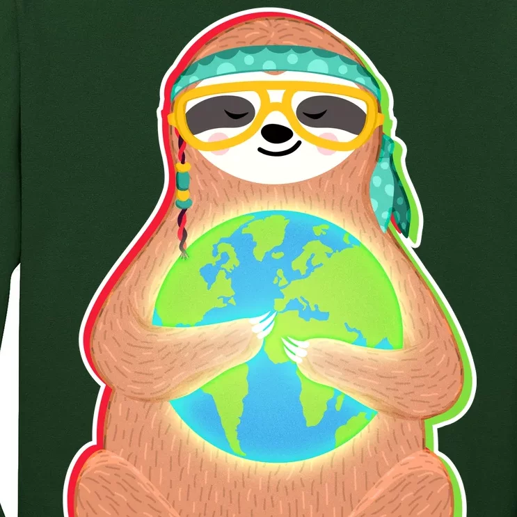 Earth Day Sloth Long Sleeve Shirt