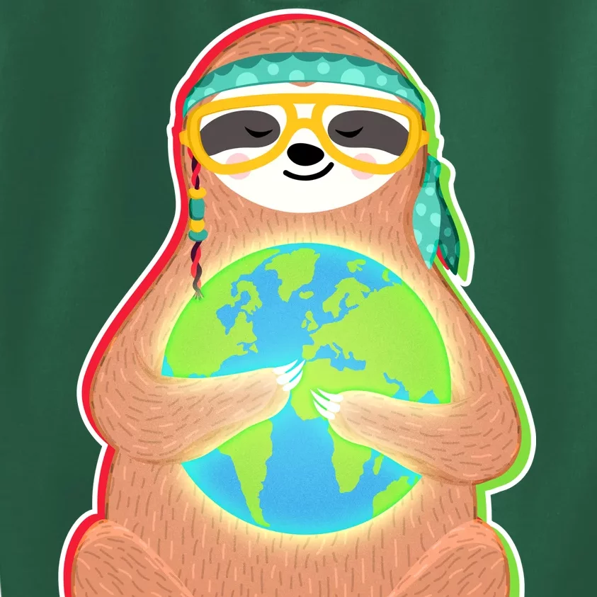 Earth Day Sloth Kids Sweatshirt