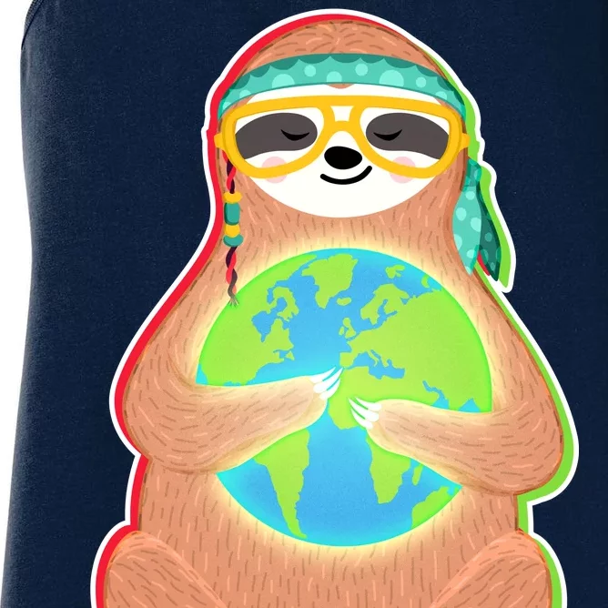 Earth Day Sloth Women's Racerback Tank