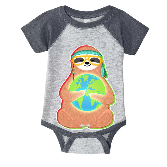 Earth Day Sloth Infant Baby Jersey Bodysuit