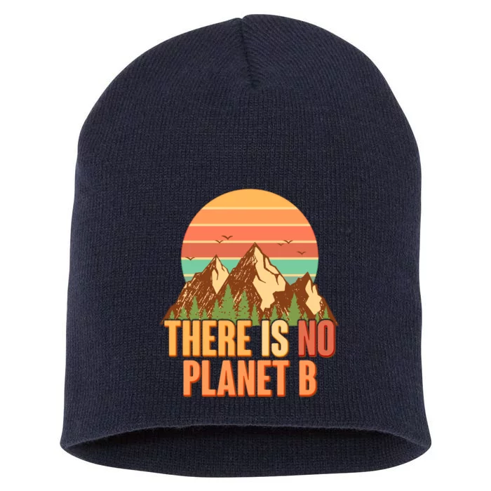 Earth Day There Is No Planet B Short Acrylic Beanie