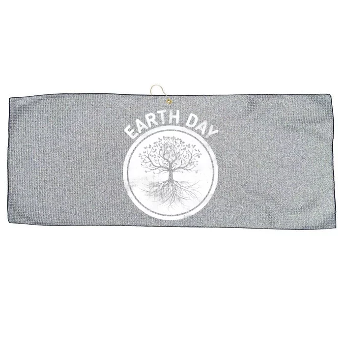 Earth Day Vintage Large Microfiber Waffle Golf Towel