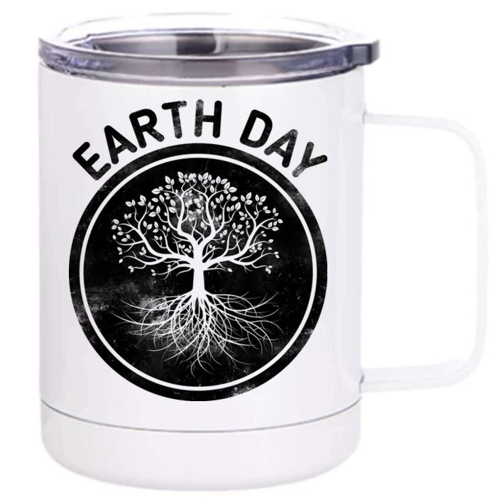 Earth Day Vintage Front & Back 12oz Stainless Steel Tumbler Cup