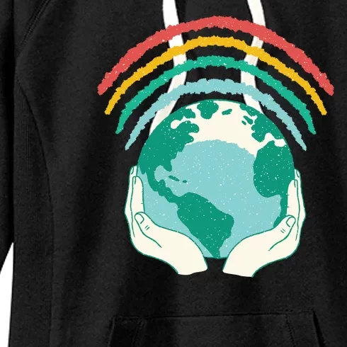 Earth Rainbow Women's Fleece Hoodie