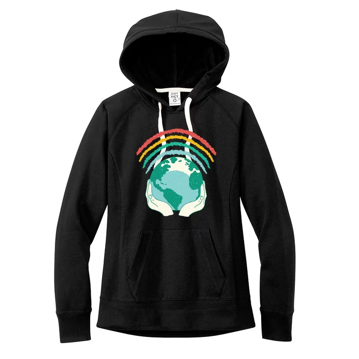 Earth Rainbow Women's Fleece Hoodie